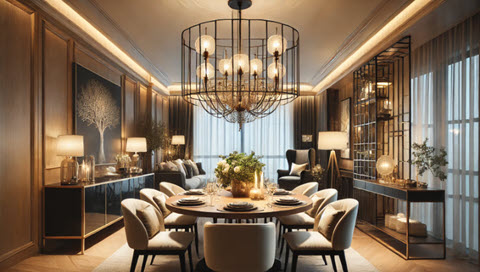 dining room shown